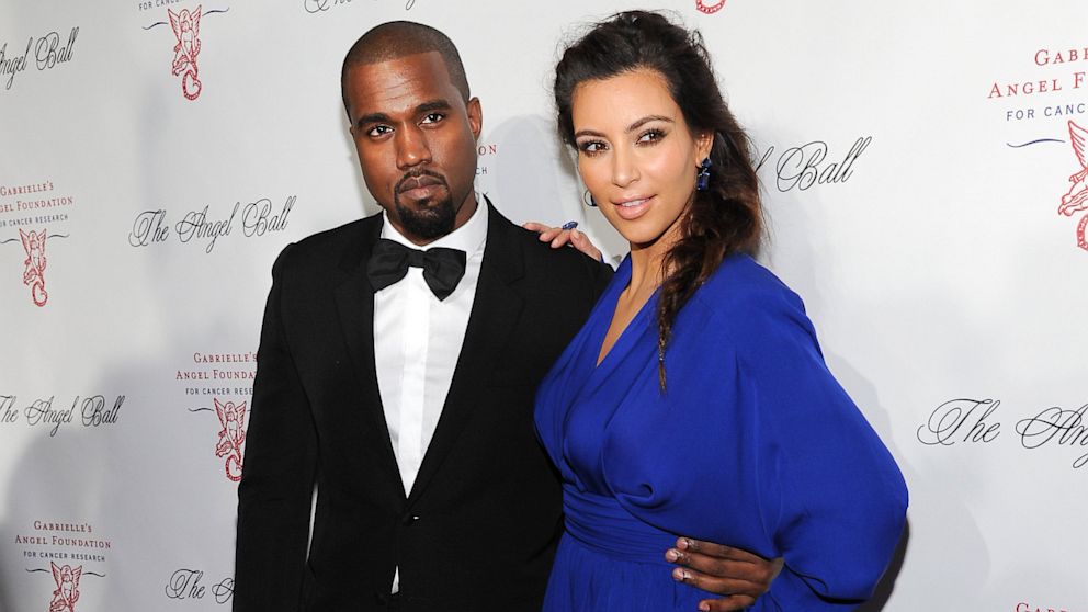 Kim Kardashian and Kanye West photo