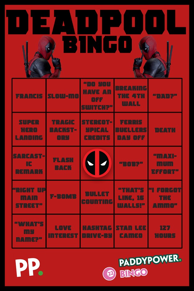 See The Below Piece Created By Paddy Power Bingo For The Release Of Deadpool